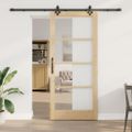 vidaXL Posuvné dvere Prírodná 93 x 211 cm