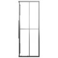 vidaXL Sprchovací kút polomatný ESG 80x80x180 cm čierny