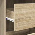 vidaXL Stôl Sonoma dub Kompozitné drevo 90 x 37,5 x 75 cm