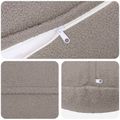 vidaXL Poťah na podložku 2 pcs HEERLEN Svetlosivá Ø 50 cm Bouclé