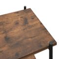 vidaXL Regál so 4 policami, čierny a prírodný 80x40x130 cm