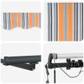 vidaXL Sklopná markíza Viacfarebný 400 × 300 cm Polyester