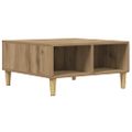 vidaXL Konferenčný stolík dub artisan 60x60x30 cm kompozitné drevo