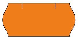 cenovkové etikety 22x12 CONTACT METO 6 - oranžové (pre etiketovacie kliešte) 1.500 ks/rol.