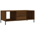 vidaXL Konferenčný stolík hnedý dub 102x50x40 cm kompozitné drevo
