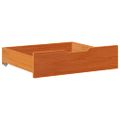vidaXL Zásuvky pod posteľ 2 ks voskové 75x55x17 cm masívna borovica