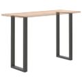 vidaXL Nohy barového stola v tvare U, 2 ks, antracitové, 40 x (110-111) cm, oceľ
