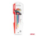 Imbusové TORX kľúče z ocele S2 9ks AMiO-04301