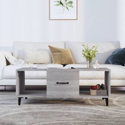 vidaXL Konferenčný stolík sivý sonoma 102x50x40cm kompozitné drevo