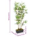 vidaXL Umelý bambusový strom 552 listov 120 cm zelený