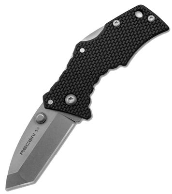 Cold Steel 27DT Micro Recon 1 Tanto menší vreckový nôž 5 cm, Stonewash, čierna, Griv-Ex