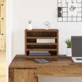 vidaXL Organizér na pult Staré drevo 36 x 26 x 29,5 cm