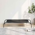 vidaXL Vyvýšená posteľ pre psa čierna 110x65x20 cm Oxford Fabric Steel
