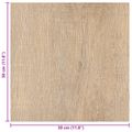 vidaXL Samo-lepiace podlahové dosky Tmavohnedá a šedá 30,5 x 30,5 cm