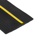 vidaXL Podlahová tesniaca hmota pre garáž Čierna a žltá 12 x 90 mm 2 m