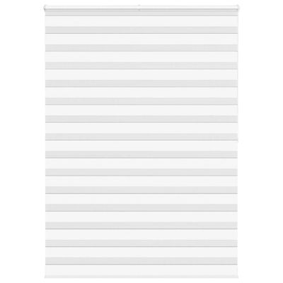 vidaXL Zebra roleta biela 155x200 cm šírka látky 150,9cm polyester