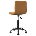 vidaXL Otočná jedálenská stolička hnedá zamatová