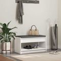 vidaXL Predsieňová lavica Biely 83 x 38 x 45 cm