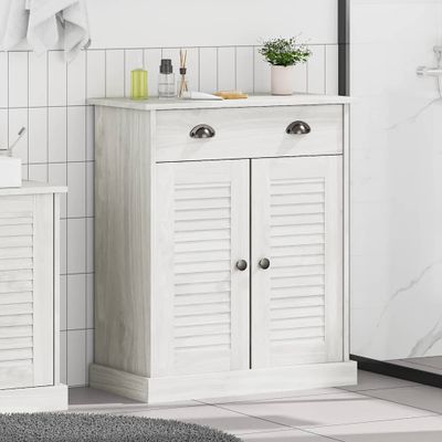 vidaXL Kúpeľňová skriňa VIGO Biela a antik biela 68 x 34 x 80 cm