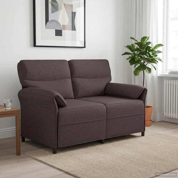 vidaXL Pohovka 100% polyester, kovový rám, MDF, Preglejka
