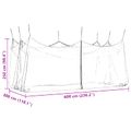 vidaXL Záhradná komárová sieť 220 mesh Čierna 3 x 6 x 2,5 m Polyester