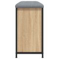vidaXL Lavička na topánky s vyklápacou zásuvkou dub sonoma 82x32x56 cm