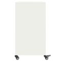 vidaXL Komoda biela 100,5x39x72 cm oceľ