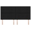 vidaXL Výškovo nastaviteľný čelový panel Čierny 180 cm látka