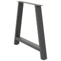 vidaXL Nohy k jedálenskému stolu v tvare A, 2 ks, antracitové, 100 x (72-73) cm, oceľ