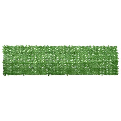 vidaXL Balkónová markíza so zelenými listami 400x100 cm