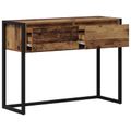 vidaXL Koncový stôl Staré drevo 100 x 36 x 75 cm Kompozitné drevo