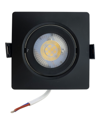 Bodové LED svetlo 7W - štvorcové TR 426 / 9697 Čierna TRIXLINE