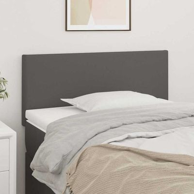 VidaXL Čelo postele sivé 100x5x78/88 cm umelá koža