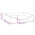 vidaXL Pelech pre psa béžový 120x100x27 cm umelá koža