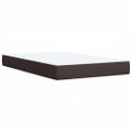 vidaXL Boxspring posteľ s matracom tmavohnedá 120x190 cm látka