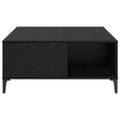 vidaXL Konferenčný stolík Čierny dub 80 x 80 x 36,5 cm