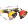 vidaXL Industriálna nástenná lampa viacfarebná 45x25 cm E27