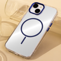 Priehľadné tenké Mag puzdro pre iPhone 17 6,3" modré