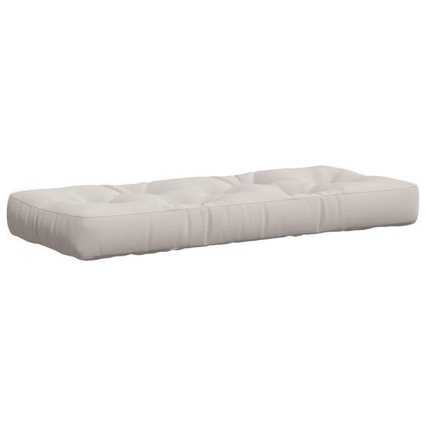 vidaXL Vankúš na paletu VIANEN 100% polyester Biela 120 x 50 x 12 cm