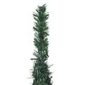 vidaXL Rozkladací osvetlený umelý vianočný stromček, zelený 150 cm