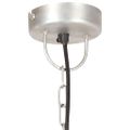 vidaXL Industriálna závesná lampa 25 W strieborná 30 cm okrúhla E27