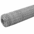 vidaXL Drôtené pletivo, pozinkovaná oceľ 25x1,5 m, strieborné