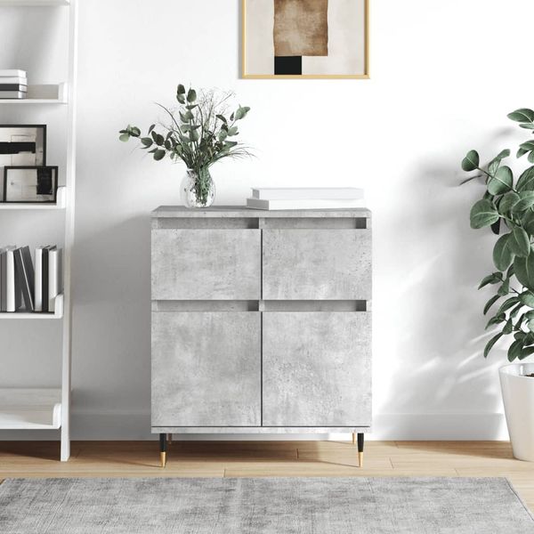 vidaXL Komoda betónovo sivá 60x35x70 cm spracované drevo