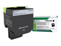 Extra vysoká výťažnosť - čierna - originálna - kazeta s farbivom LCCP, LRP - pre Lexmark CS517de, CX517de