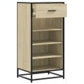 vidaXL Regál na topánky dub sonoma 48x38x97,5 cm spracované drevo