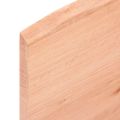vidaXL Nástenná polica svetlohnedá 100x30x2 cm ošetrený dubový masív