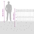 vidaXL Spike prstenec plot HORST 200 x 150 cm Čierna