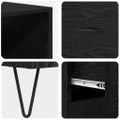 vidaXL Highboard 2 ks Čierny dub 69,5 x 34 x 180 cm