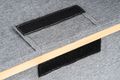 Úložný box G21 30 x 15 x 15 cm, bambusový s vekom, sivý