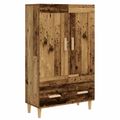vidaXL Highboard Staré drevo 70 x 31 x 115 cm Kompozitné drevo
